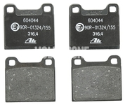 Rear brake pads (295mm diameter) P80 C70/S70/V70 without AWD
