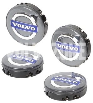 Wheel center cap kit (64mm) silver - Volvo / Polestar Spare Parts 